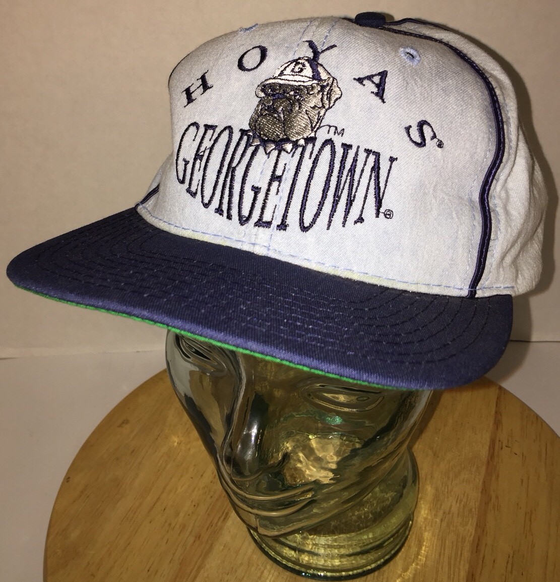 帽子 90s'vintage sports specialities hoyas Vintage Georgetown Hoyas 1990s Two Tone Snapback Hat - NWT