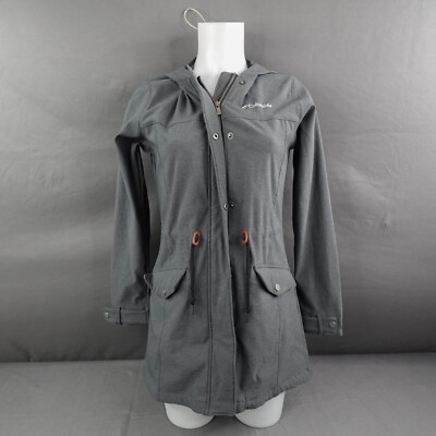 Columbia Trench Coat XS Gray Seven Bays Water Resistant Minimalist Timeless