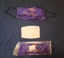 Unisex Facemask Crown Royal (purple with Gold Lettering NEW)