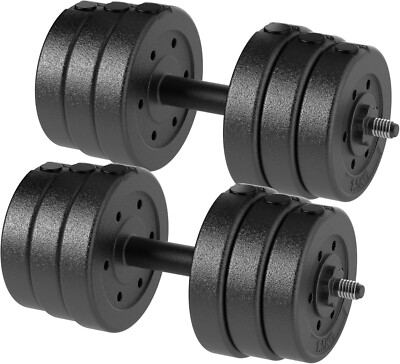 ADJUSTABLE DUMBBELLS WEIGHT SET HAND WEIGHT STEEL BAR BODY FITNESS