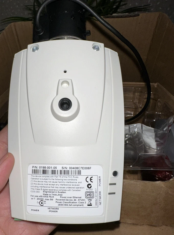 1 AXIS COMMUNICATIONS 211 0198-001-05 NETWORK CAMERA w/ TAMRON LENS - Image 2 of 4