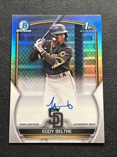 2023 Bowman Chrome Prospect EDDY BELTRE Refractor Autograph #'d 150/499 #CPA-EB