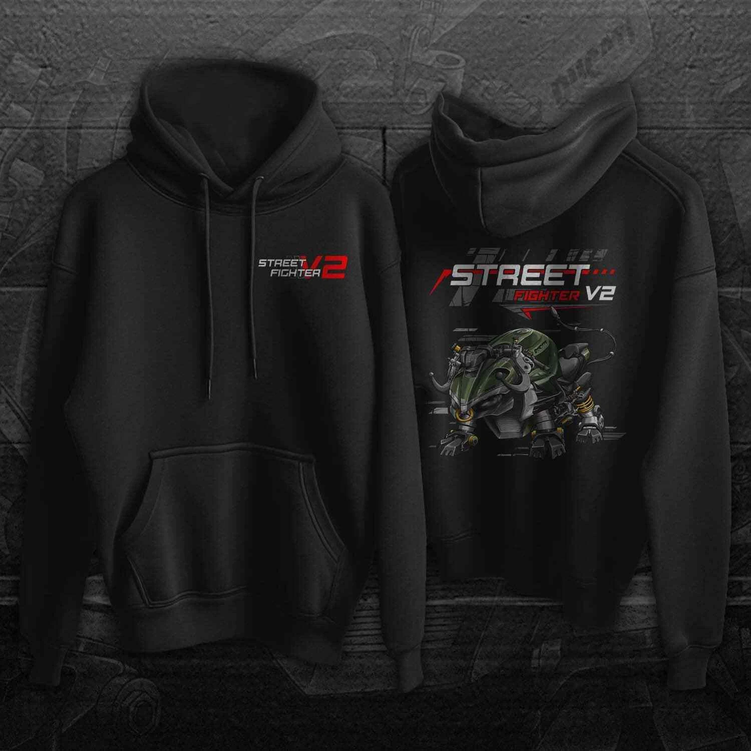 Ducati Streetfighter V2 Motorcycle Hoodie Pullover for Riders