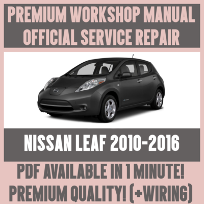 Nissan Leaf Wiring Diagram Pdf - Wiring Diagram Schemas