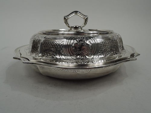 Tiffany Bowl 16765A1 Antique Round Covered Serving Dish American Sterling Silver - Picture 2 of 9