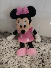mickey mouse clubhouse bean plush - minnie, multicolor, 10"