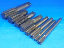LOT 8 TAPS 3/8 - 1 3/4 .375 1.75 1.750 PARTS CLEANING THREADS HSS VARIOUS TYPES