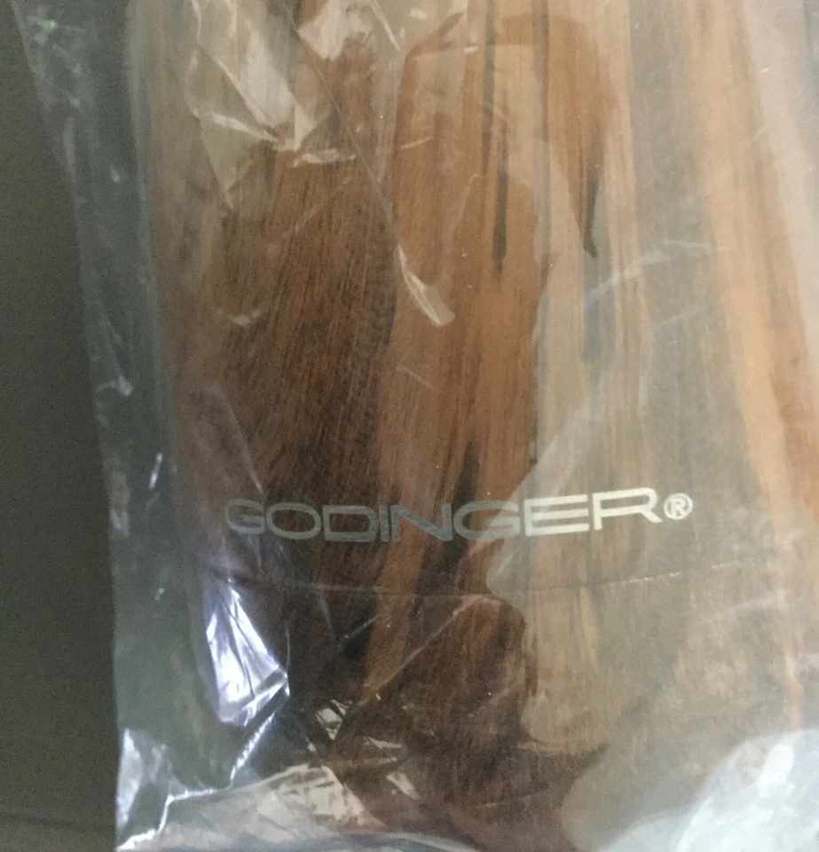 Garrafa de madeira de teca Godinger prata arte isolada 17 oz, NOVA - Imagem 4 de 4