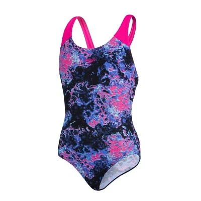 Speedo Badeanzug für Mädchen Schwimmanzug Splashback chlorbeständig Bademode