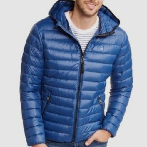 $225 Calvin Klein Mens Blue Solid 