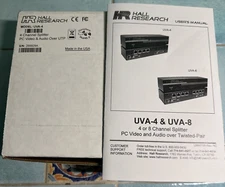 Genuine Hall Technologies UVA-4 1x4 VGA Sender NEW Ships FREE
