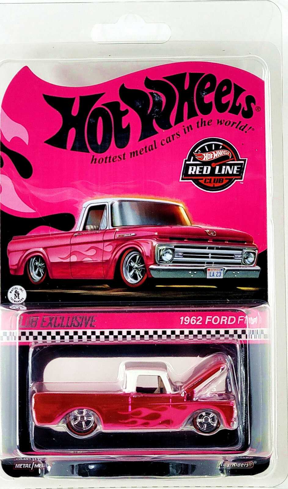 Hot Wheels RLC Exclusive 1962 Ford F100 Pickup Truck ? Pink ? in 