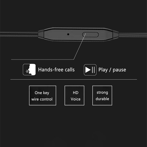 Écouteurs Écouteurs Intra-Auriculaires avec Microphone 3,5mm Écouteurs Filaires pour Walkman - Photo 10 sur 25