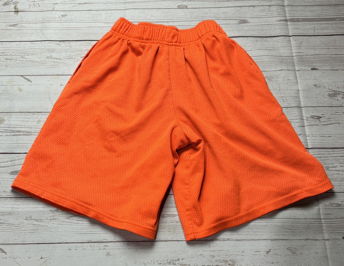 Champion Orange Mesh Gym Shorts Size L | eBay