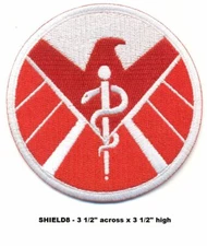SHIELD RED MEDICAL UNIFORM PATCH - 3.5 INCH - SHIELD8