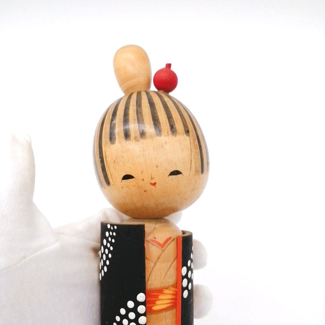kokeshi様 伝統こけし-作並系、平賀謙次郎 (1918-2012)作、高さ25.5cm