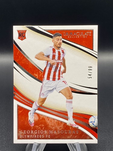 2020 Panini Immaculate Soccer RC Rookie GEORGIOS MASOURAS /99 Olympiacos FC