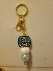 New Handmade I Have An Angel Watching Over Me Focal Bead Beaded Keychain — photo 2