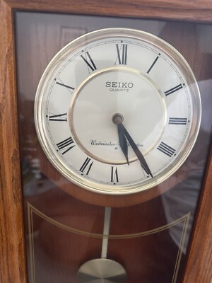 Vintage Seiko Westminster Whittington Chimes Quartz Battery