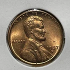 1957-D 1C RD Lincoln Cent F886