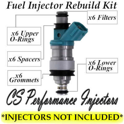 Fuel Injectors Rebuild Repair Kit fits 23250-20010 for 94-03 Lexus Toyota 3.0 V6