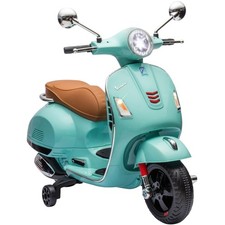 Jamara Ride-on Vespa GTS 125 Kinder Elektroroller mintgrün Motorsound, Rücklicht