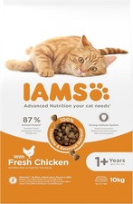 IAMS Adult Complete Dry Cat Food Chicken 10kg - Supports Strong Immune System 3.80 per kilo