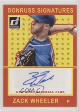 2014 Panini Donruss Signatures Zack Wheeler #ZW Auto