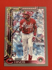 2025 Topps Holiday Rece Hinds Gray Metallic Snowflake #H168 Reds