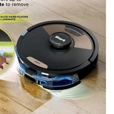 Shark & iRobot Robotic Vacuum Cleaners Cordless Bagless Sonic Mopping Black Gold