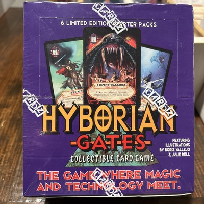 Hyborian Gates Collectible Card Game Sealed Box 6 Limited Edition Starter Packs 