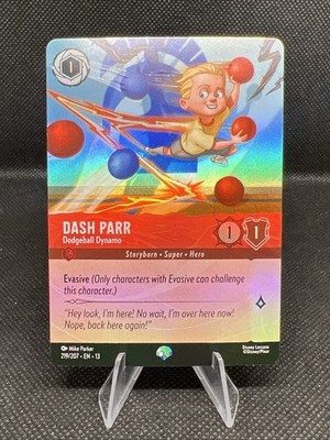 Dash Parr Dodgeball Dynamo Epic Foil 219/204 Attack of the Vine! Disney Lorcana