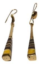 Handmade African Ethnic Berber Tuareg Enameled Earrings Handcrafted Jewelry