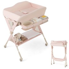Baby Diaper Changing Table Portable Newborn Nursery Height Adjustable Organizer