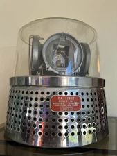 Antique Federal Signal Model CJ 184 12 Volt Clear Lens Light, Fire Truck Light