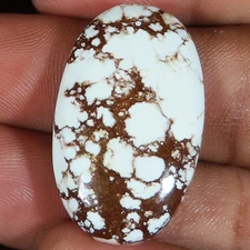 natural WILD HORSE oval cabochon loose gemstone 39.45 Carat. (19 x 32 x 06 mm)
