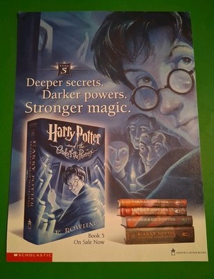 Harry Potter And The Order Of The Phoenix Vintage Promo Print Ad 2003 8x11