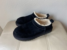 UGG Classic Micro 1173891 BLK Slipper Black Suede SZ 6