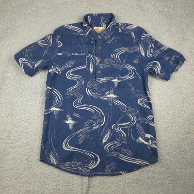 パタゴニア パタロハ プルオーバー アロハシャツPullover Shirt Pataloha Patagonia Mens S Pullover Shirt Fish Hawaiian Tropical