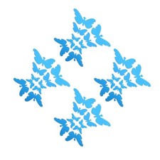  4 Count Adesivi Farfalla Decorazioni Parete Per Soggiorno