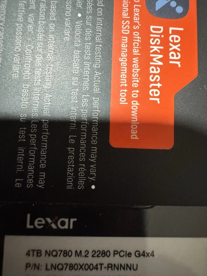 Lexar NQ780 4TB Internal SSD PCIe Gen4x4 NVMe M.2 2280 LNQ780X004T-RNNNU - Image 3 of 4