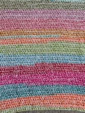 New Handmade Crochet Baby Blanket/Lap Blanket Multicolored 28x26 New