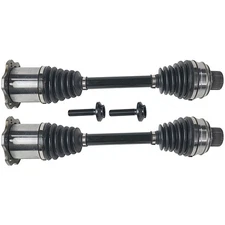 2PCS CV Axles Front Side For Audi A4 Quattro Allroad 2013-2014 2015 2016 2.0L
