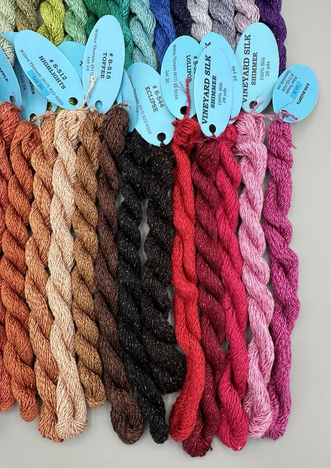Lot of 34 Vineyard Silk Shimmer Thread Needlepoint Hand Embroidery Multicolor 1 - Image 4 of 4