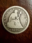1875 S Seated Liberty Quarter – 25¢ Silver – Pre-1900 U.S. Coin