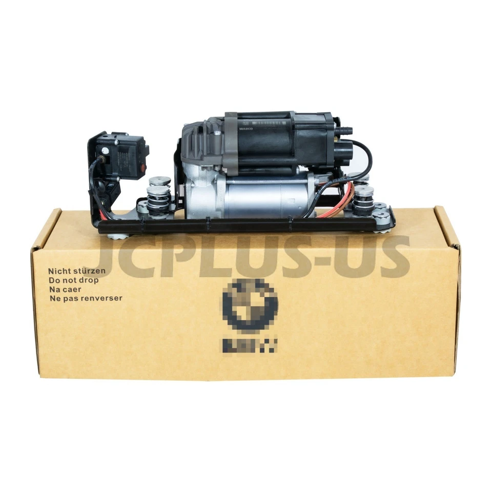 Air Suspension Compressor w/ Bracket 37206789450 For BMW 740i 750i 750Li 760Li Foto 2 de 4