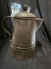 Antique Primitive Tin Coffee Pot c1890 8 1/2" tall — photo 1