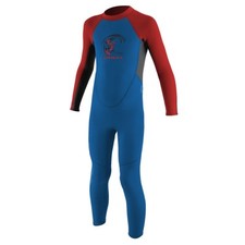 O'NEILL Toddler Reactor-2 2mm Back Zip Ocean/Graphite/Red Full Wetsuit 4868-EJ9