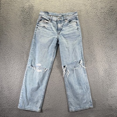 American Eagle Outfitters Strigid Stovepipe Jeans Women's 6 Blue Denim Straight