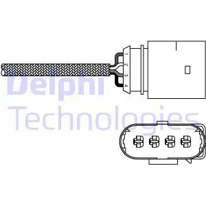 Sonda lambda Sonda planare ES20286-12B1 DELPHI per VW SEAT
